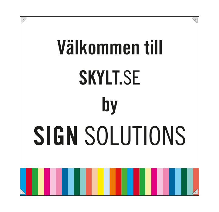ritad fyrkantig banderoll